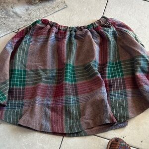 Urban Renewal Plaid Midi Skirt in Brown and Green